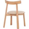 KΑΡΕΚΛΑ ΤΡΑΠΕΖΑΡΙΑΣ OSORIO HM18335.11 RUBBERWOOD ΦΥΣΙΚΟ-ΕΚΡΟΥ PU 51x55x74Υεκ (σετ 2 τεμαχίων)