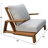 ΣΕΤ ΣΑΛΟΝΙ LOUNGE 4ΤΜΧ MIREX HM6521 ΞΥΛΟ ΑΚΑΚΙΑΣ--ΠΟΛΥΕΣΤΕΡΙΚΑ ΜΑΞΙΛΑΡΙΑ ΕΚΡΟΥ