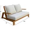 ΣΕΤ ΣΑΛΟΝΙ LOUNGE 4ΤΜΧ MIREX HM6521 ΞΥΛΟ ΑΚΑΚΙΑΣ--ΠΟΛΥΕΣΤΕΡΙΚΑ ΜΑΞΙΛΑΡΙΑ ΕΚΡΟΥ