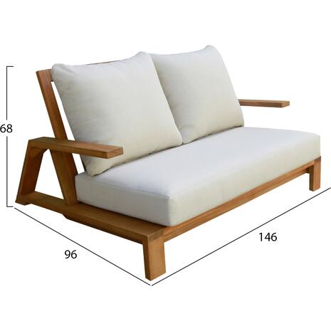 ΣΕΤ ΣΑΛΟΝΙ LOUNGE 4ΤΜΧ MIREX HM6521 ΞΥΛΟ ΑΚΑΚΙΑΣ--ΠΟΛΥΕΣΤΕΡΙΚΑ ΜΑΞΙΛΑΡΙΑ ΕΚΡΟΥ