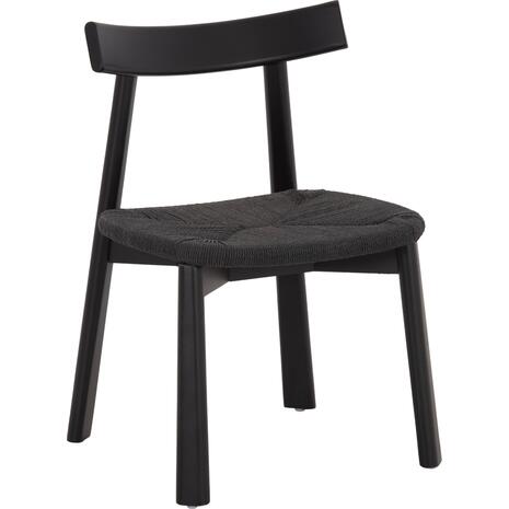 KΑΡΕΚΛΑ ΤΡΑΠΕΖΑΡΙΑΣ OSORIO HM18335.02 RUBBERWOOD & ΣΧΟΙΝΙ ΣΕ ΜΑΥΡΟ 51x55x74Υεκ (σετ 2 τεμαχίων)
