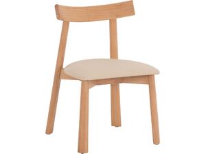KΑΡΕΚΛΑ ΤΡΑΠΕΖΑΡΙΑΣ OSORIO HM18335.11 RUBBERWOOD ΦΥΣΙΚΟ-ΕΚΡΟΥ PU 51x55x74Υεκ (σετ 2 τεμαχίων)