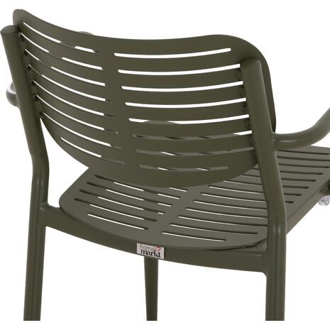ΠΟΛΥΘΡΟΝΑ ΤΡΑΠΕΖΑΡΙΑΣ HILLIARD HM6644.07 ΑΛΟΥΜΙΝΙΟ ΣΕ OLIVE GREEN 58x52x78Υεκ