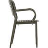 ΠΟΛΥΘΡΟΝΑ ΤΡΑΠΕΖΑΡΙΑΣ HILLIARD HM6644.07 ΑΛΟΥΜΙΝΙΟ ΣΕ OLIVE GREEN 58x52x78Υεκ