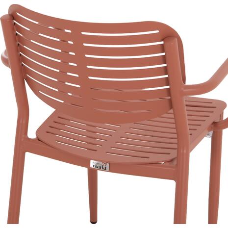 ΠΟΛΥΘΡΟΝΑ ΤΡΑΠΕΖΑΡΙΑΣ HILLIARD HM6644.08 ΑΛΟΥΜΙΝΙΟ ΣΕ TERRACOTTA 58x52x78Υεκ