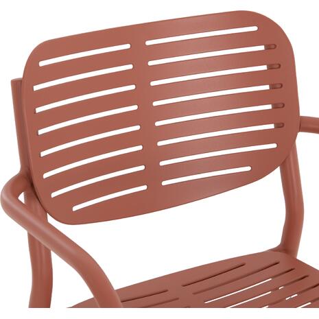 ΠΟΛΥΘΡΟΝΑ ΤΡΑΠΕΖΑΡΙΑΣ HILLIARD HM6644.08 ΑΛΟΥΜΙΝΙΟ ΣΕ TERRACOTTA 58x52x78Υεκ