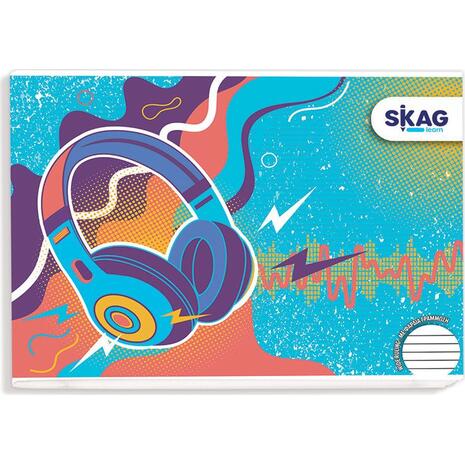 Τετράδιο Skag Μουσικής 17x25 Πλάγιο (Φαρδιά Γράμμωση) 40 Φύλλων (Διάφορα σχέδια)