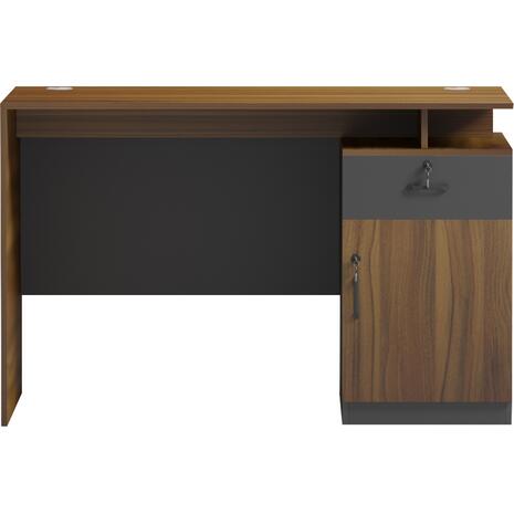 ΓΡΑΦΕΙΟ ΜΕ ΔΕΞΙΟ ΝΤΟΥΛΑΠΙ TACTIC HM18389.03 ΜΕΛΑΜΙΝΗ ΣΕ ΚΑΡΥΔΙ-ΓΚΡΙ 120x70x76Υεκ