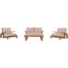 ΣΕΤ ΣΑΛΟΝΙ LOUNGE 4ΤΜΧ MIREX HM6521 ΞΥΛΟ ΑΚΑΚΙΑΣ--ΠΟΛΥΕΣΤΕΡΙΚΑ ΜΑΞΙΛΑΡΙΑ ΕΚΡΟΥ