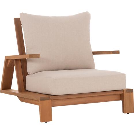 ΠΟΛΥΘΡΟΝΑ LOUNGE MIREX HM6641 ΞΥΛΟ ΑΚΑΚΙΑΣ ΦΥΣΙΚΟ-ΕΚΡΟΥ ΜΑΞΙΛΑΡΙΑ 80x96x62Υεκ