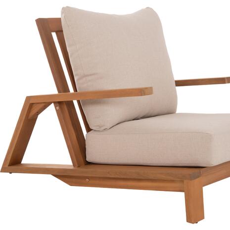 ΠΟΛΥΘΡΟΝΑ LOUNGE MIREX HM6641 ΞΥΛΟ ΑΚΑΚΙΑΣ ΦΥΣΙΚΟ-ΕΚΡΟΥ ΜΑΞΙΛΑΡΙΑ 80x96x62Υεκ