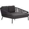 DAYBED ΣΕΙΡΑ XANTION ΗM6474.01 ΣΚΟΥΡΟ ΓΚΡΙ ΑΛΟΥΜΙΝΙΟ-ΣΧΟΙΝΙ-OLEFIN 157x147x88Υεκ