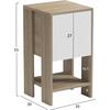ΚΟΜΟΔΙΝΟ ARGUS HM18378.11 ΜΕΛΑΜΙΝΗ ΛΕΥΚΟ/SONAMA 30x30x55Υεκ.