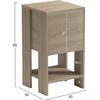 ΚΟΜΟΔΙΝΟ ARGUS HM18378.01 ΜΕΛΑΜΙΝΗ SONAMA 30x30x55Υεκ.