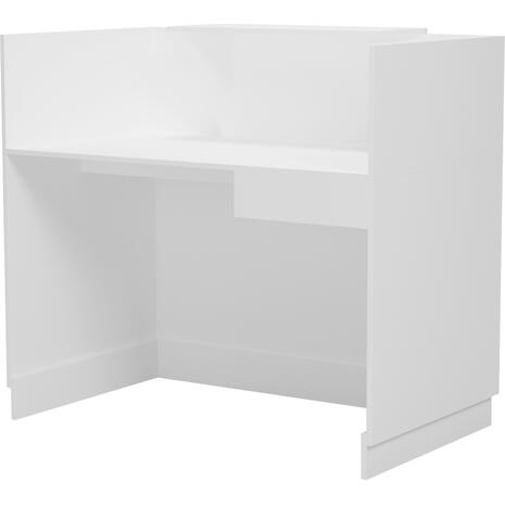 ΓΡΑΦΕΙΟ ΥΠΟΔΟΧΗΣ (RECEPTION) BARRY HM2152.02 ΜΕΛΑΜΙΝΗ ΣΕ ΛΕΥΚΟ 120x70x110Υεκ.