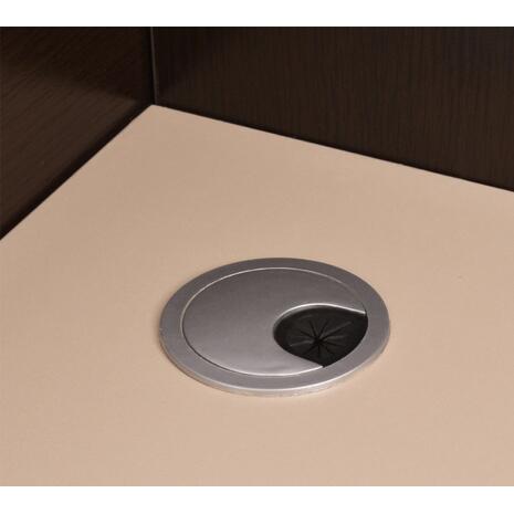 ΓΡΑΦΕΙΟ ΥΠΟΔΟΧΗΣ DALTON HM2068.01 ΜΕΛΑΜΙΝΗ ΣΕ WENGE-ΜΠΕΖ 240x80x106Υεκ.