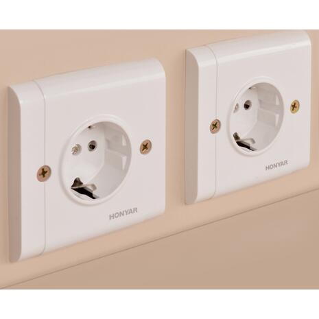ΓΡΑΦΕΙΟ ΥΠΟΔΟΧΗΣ DALTON HM2068.01 ΜΕΛΑΜΙΝΗ ΣΕ WENGE-ΜΠΕΖ 240x80x106Υεκ.