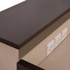 ΓΡΑΦΕΙΟ ΥΠΟΔΟΧΗΣ DALTON HM2068.01 ΜΕΛΑΜΙΝΗ ΣΕ WENGE-ΜΠΕΖ 240x80x106Υεκ.