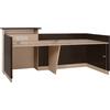 ΓΡΑΦΕΙΟ ΥΠΟΔΟΧΗΣ DALTON HM2068.01 ΜΕΛΑΜΙΝΗ ΣΕ WENGE-ΜΠΕΖ 240x80x106Υεκ.