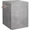 ΣΚΑΜΠΟ ΤΕΤΡΑΓΩΝΟ FIBER CEMENT ΜΕ ΧΕΡΟΥΛΙΑ ZAK HM6581.01 ΣΕ ΓΚΡΙ 36x36x43Υεκ