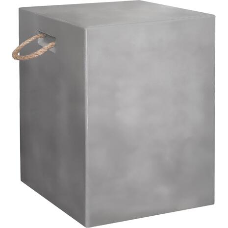 ΣΚΑΜΠΟ ΤΕΤΡΑΓΩΝΟ FIBER CEMENT ΜΕ ΧΕΡΟΥΛΙΑ ZAK HM6581.01 ΣΕ ΓΚΡΙ 36x36x43Υεκ