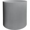 ΤΡΑΠΕΖΙ ΒΟΗΘΗΤΙΚΟ FIBER CEMENT ΣΤΡΟΓΓΥΛΟ KYOKO HM6592.01 ΓΚΡΙ Φ40x43Υεκ.