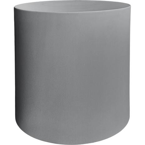 ΤΡΑΠΕΖΙ ΒΟΗΘΗΤΙΚΟ FIBER CEMENT ΣΤΡΟΓΓΥΛΟ KYOKO HM6592.01 ΓΚΡΙ Φ40x43Υεκ.