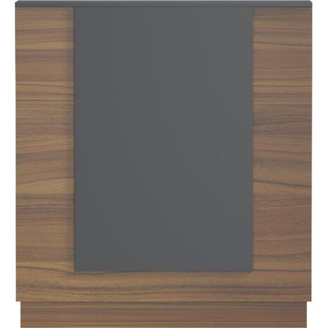 ΓΡΑΦΕΙΟ ΥΠΟΔΟΧΗΣ (RECEPTION) KARMEN HM2155.03 ΜΕΛΑΜΙΝΗ ΚΑΡΥΔΙ/ΓΚΡΙ 100x70x110Υεκ