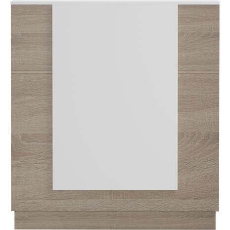 ΓΡΑΦΕΙΟ ΥΠΟΔΟΧΗΣ (RECEPTION) KARMEN HM2155.01 ΜΕΛΑΜΙΝΗ SONAMA-ΛΕΥΚΟ 100x70x110Υεκ