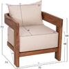 ΠΟΛΥΘΡΟΝΑ LOUNGE ΣΕΙΡΑ KIOTO HM6380 ΞΥΛΟ ΤΕΑΚ--ΦΥΣΙΚΟ ΧΡΩΜΑ 70x74x72Υεκ.