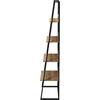 ΡΑΦΙΕΡΑ IZABEL HM18376.01 ΜΕΤΑΛΛΟ--ΜΕΛΑΜΙΝΗ ΣΕ OAK 75x36x185Υεκ.