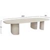 ΤΡΑΠΕΖΙ ΤΡΑΠΕΖΑΡΙΑΣ FIBER CEMENT ΟΒΑΛ GLEN HM6598.02 ΜΠΕΖ 260x95x75Υεκ