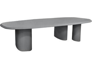 ΤΡΑΠΕΖΙ ΤΡΑΠΕΖΑΡΙΑΣ FIBER CEMENT ΟΒΑΛ GLEN HM6598.01 ΓΚΡΙ 260x95x75Υεκ