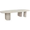 ΤΡΑΠΕΖΙ ΤΡΑΠΕΖΑΡΙΑΣ FIBER CEMENT ΟΒΑΛ GLEN HM6598.02 ΜΠΕΖ 260x95x75Υεκ