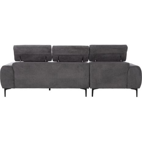 ΚΑΝΑΠΕΣ ΑΡΙΣΤΕΡΗ ΓΩΝΙΑ DIVYA HM3267.12L ΓΚΡΙ ΥΦΑΣΜΑ 260x100-174x104Υεκ.