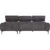 ΚΑΝΑΠΕΣ ΔΕΞΙΑ ΓΩΝΙΑ DIVYA HM3267.12R ΓΚΡΙ ΥΦΑΣΜΑ 260x100-174x104Υεκ.