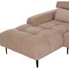 ΚΑΝΑΠΕΣ ΑΡΙΣΤΕΡΗ ΓΩΝΙΑ DIVYA HM3267.11L ΜΠΕΖ ΥΦΑΣΜΑ 260x100-174x104Υεκ.