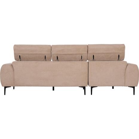 ΚΑΝΑΠΕΣ ΑΡΙΣΤΕΡΗ ΓΩΝΙΑ DIVYA HM3267.11L ΜΠΕΖ ΥΦΑΣΜΑ 260x100-174x104Υεκ.