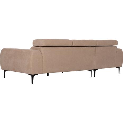 ΚΑΝΑΠΕΣ ΑΡΙΣΤΕΡΗ ΓΩΝΙΑ DIVYA HM3267.11L ΜΠΕΖ ΥΦΑΣΜΑ 260x100-174x104Υεκ.