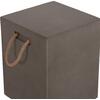 ΣΚΑΜΠΟ ΤΕΤΡΑΓΩΝΟ FIBER CEMENT ΜΕ ΧΕΡΟΥΛΙΑ ZAK HM6581.01 ΣΕ ΓΚΡΙ 36x36x45.5Υεκ