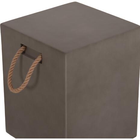 ΣΚΑΜΠΟ ΤΕΤΡΑΓΩΝΟ FIBER CEMENT ΜΕ ΧΕΡΟΥΛΙΑ ZAK HM6581.01 ΣΕ ΓΚΡΙ 36x36x45.5Υεκ