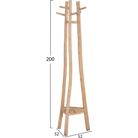 ΚΑΛΟΓΕΡΟΣ ΜΕ 3 ΚΟΛΩΝΕΣ TRIDEM HM4881 ΞΥΛΟ TEAK ΣΕ ΦΥΣΙΚΟ 52x52x200Υεκ.
