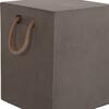 ΣΚΑΜΠΟ ΤΕΤΡΑΓΩΝΟ FIBER CEMENT ΜΕ ΧΕΡΟΥΛΙΑ ZAK HM6581.01 ΣΕ ΓΚΡΙ 36x36x45.5Υεκ