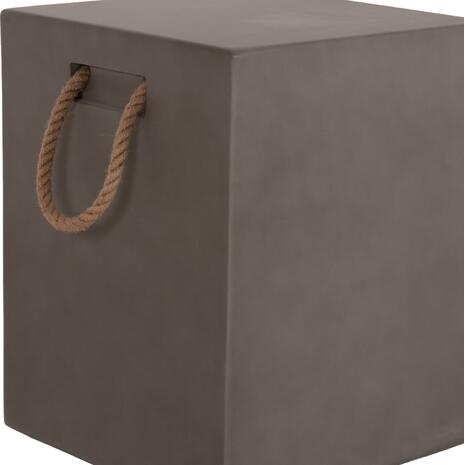ΣΚΑΜΠΟ ΤΕΤΡΑΓΩΝΟ FIBER CEMENT ΜΕ ΧΕΡΟΥΛΙΑ ZAK HM6581.01 ΣΕ ΓΚΡΙ 36x36x45.5Υεκ