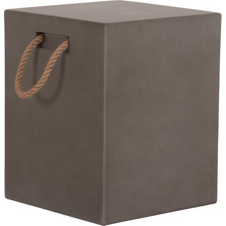 ΣΚΑΜΠΟ ΤΕΤΡΑΓΩΝΟ FIBER CEMENT ΜΕ ΧΕΡΟΥΛΙΑ ZAK HM6581.01 ΣΕ ΓΚΡΙ 36x36x45.5Υεκ