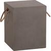 ΣΚΑΜΠΟ ΤΕΤΡΑΓΩΝΟ FIBER CEMENT ΜΕ ΧΕΡΟΥΛΙΑ ZAK HM6581.01 ΣΕ ΓΚΡΙ 36x36x45.5Υεκ