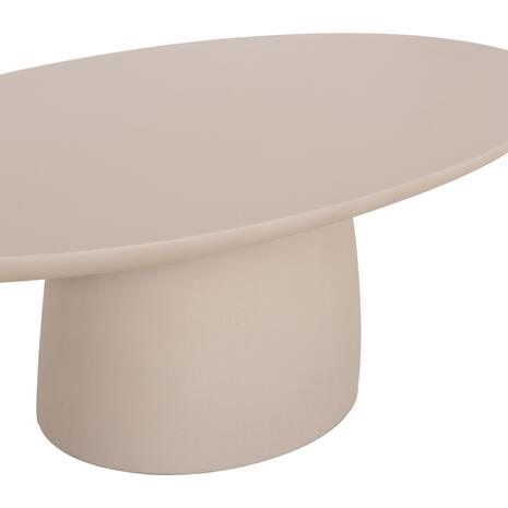 ΤΡΑΠΕΖΙ ΣΑΛΟΝΙΟΥ FIBER CEMENT ΟΒΑΛ BRECCAN HM6594.02 ΜΠΕΖ 130x70x42Υεκ