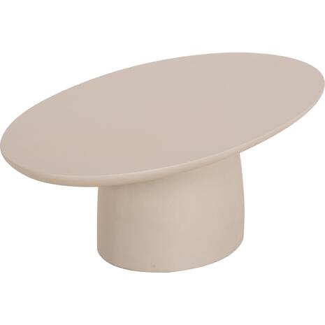 ΤΡΑΠΕΖΙ ΣΑΛΟΝΙΟΥ FIBER CEMENT ΟΒΑΛ BRECCAN HM6594.02 ΜΠΕΖ 130x70x42Υεκ