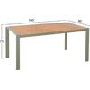 ΤΡΑΠΕΖΙ ΕΞΩΤ.ΧΩΡΟΥ GOYA HM6059.07 ΑΛΟΥΜΙΝΙΟ ΣE OLIVE GREEN & POLYWOOD 160X80Χ75Υεκ.