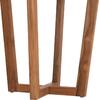 ΤΡΑΠΕΖΙ ΜΕΣΗΣ ΣΤΡΟΓΓΥΛΟ KOLIN HM6650 ΞΥΛΟ TEAK ΦΥΣΙΚΟ Φ65x65Υεκ.